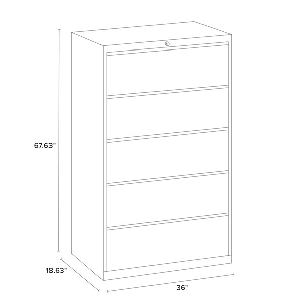 Hirsh 36 in W Commercial Lateral, Classic Blue - 24260