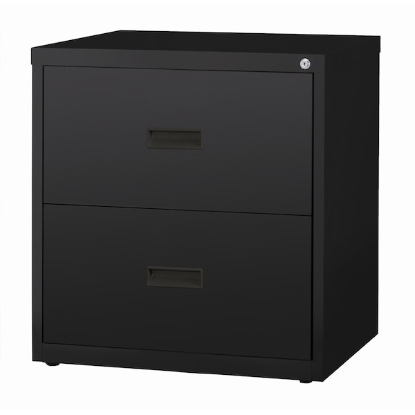 Hirsh 30" W 2 Drawer Lateral File Cabinet, Black, A4/Legal/Letter - 14955