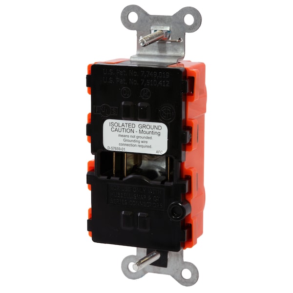 Hubbell Wiring Device-Kellems SnapConnect Receptacles SNAP5362IGL - SNAP5362IGL