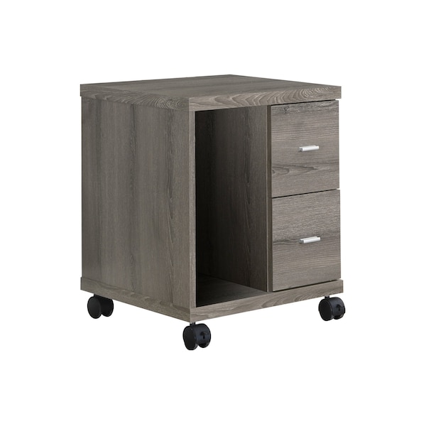 Monarch Specialties Office, File Cabinet, Printer Cart, Rolling File Cabinet, Mobile, Storage, Work, Laminate, Brown - I 7056