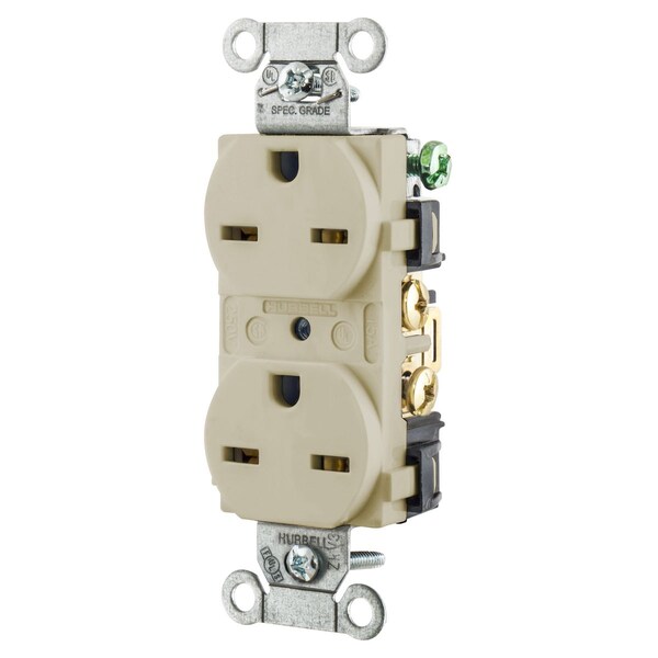 Hubbell Wiring Device-Kellems SMOOTH FACE, COMM, 15A 250V, 6-15R, IV - 5662IV