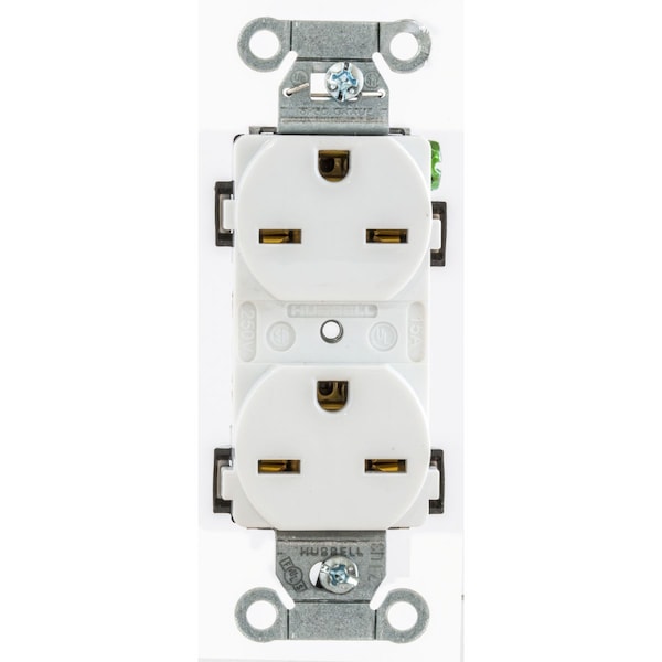Hubbell Wiring Device-Kellems SMOOTH FACE, COMM, 15A 250V, 6-15R, IV - 5662IV