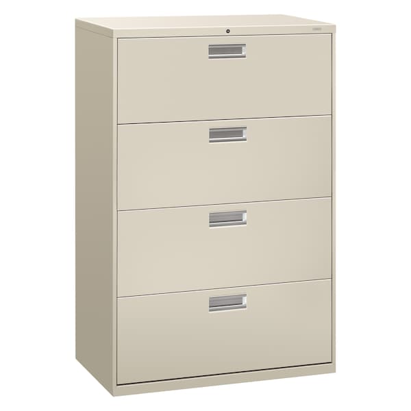 Hon 36" W 4 Drawer File Cabinet, Light Gray, A4/Legal/Letter - H684.L.Q