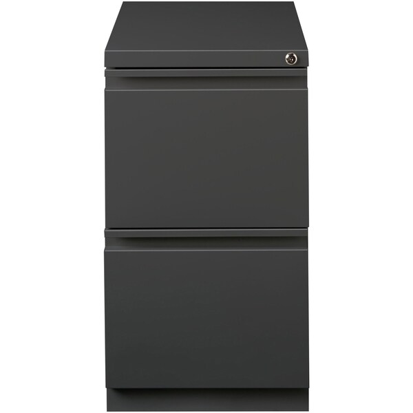 Lorell 15" W 2 Drawer Ff Mobile Pedestal FileLetter20", Charcoal, Letter - LLR66910