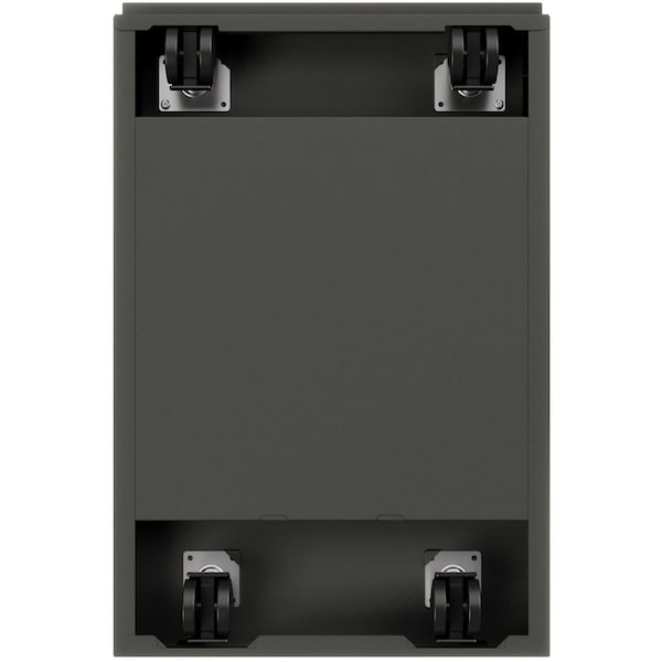 Lorell 15" W 2 Drawer Ff Mobile Pedestal FileLetter20", Charcoal, Letter - LLR66910