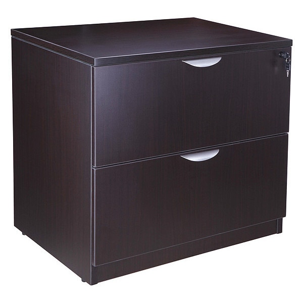 Boss 31" W 2 Drawer File Cabinet, Mocha, Letter/Legal - N112-MOC