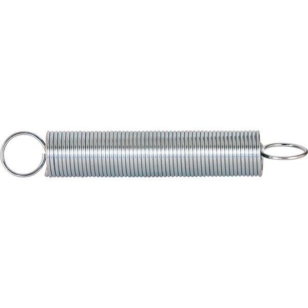 Prime-Line Extension Spring, 7 in. x 2-3/4 in. x 0.034 in., Steel, Single Loop, PK2 - SP 9612