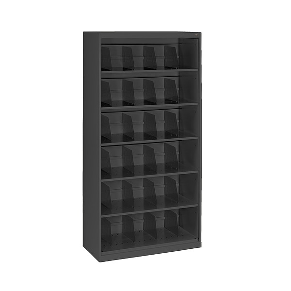 Tennsco 36" W 0 Drawer Open-File Shelves, Black, Letter/Legal - FS360BK