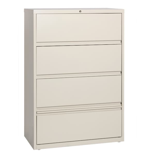 Hirsh 36" W 5 Drawer File Cabinet, Putty, Letter - 17898