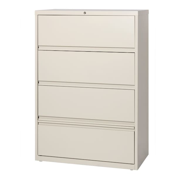 Hirsh 36" W 5 Drawer File Cabinet, Putty, Letter - 17898