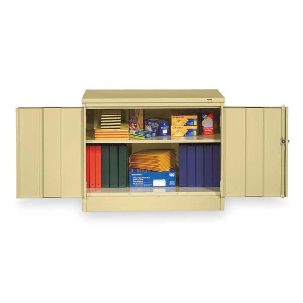 Tennsco 24 ga. Carbon Steel Storage Cabinet, 36" W, 30" H, Shelving - 3018SD