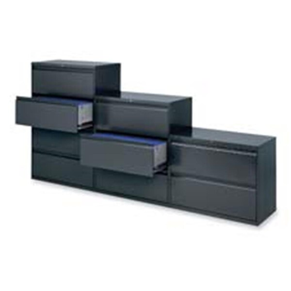 Highboy 2-Drawer Lateral File W-Lock- 36in.x19-.25in.x28-.38in.- Putty - HI528844