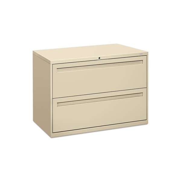 Hon HON, 700 SERIES TWO-DRAWER LATERAL FILE, 42W X 18D X 28H, PUTTY - 792LL