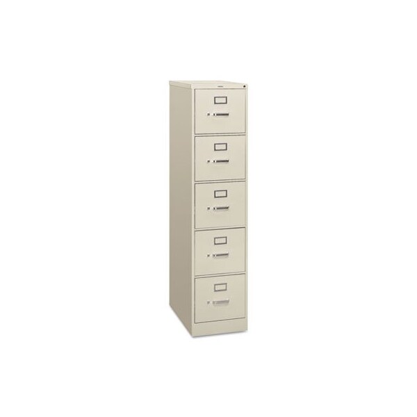 Hon HON, 310 SERIES FIVE-DRAWER FULL-SUSPENSION FILE, LETTER, 15W X 26.5D X 60H, LIGHT GRAY - 315PQ