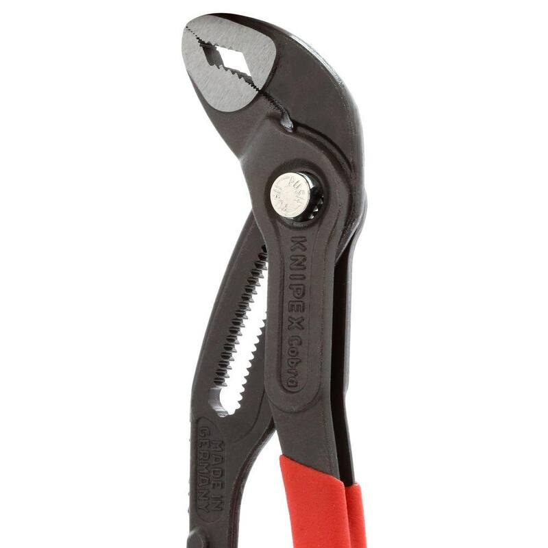 KNIPEX Heavy Duty Forged Steel 10 in. Cobra Pliers with 61 HRC Teeth - 87 01 250