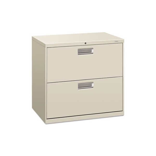 Hon HON, 600 SERIES TWO-DRAWER LATERAL FILE, 30W X 18D X 28H, LIGHT GRAY - 672LQ