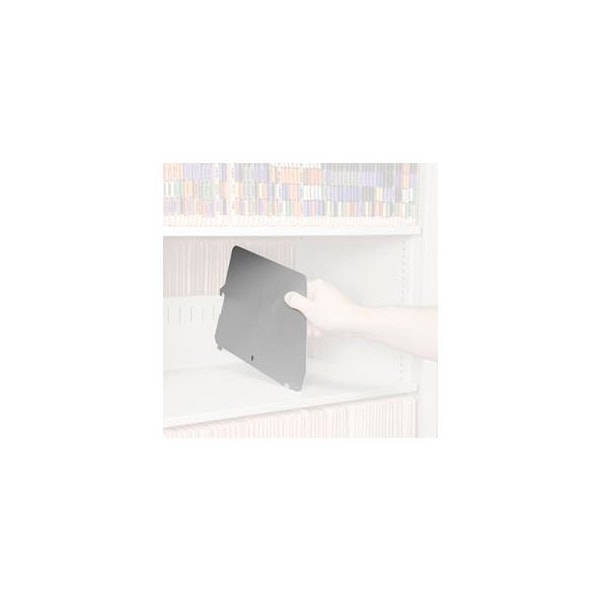 Datum Filing Systems Rotary File Cabinet Components, 5 Pack of Letter/Legal File Dividers, Light Gray - FDL5-T47