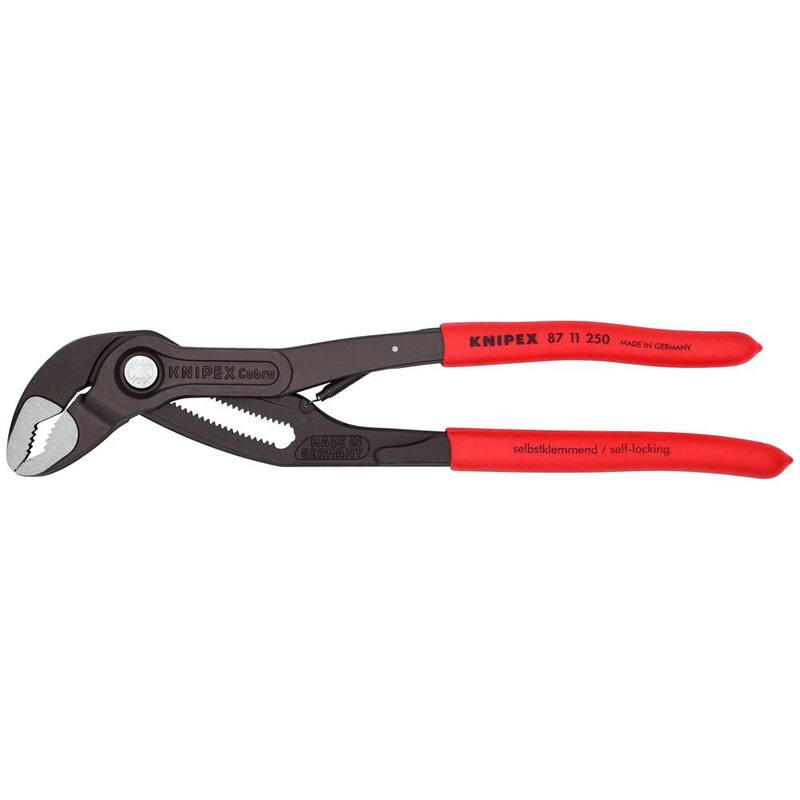KNIPEX Cobra Series 10 in. Spring Loaded Water Pump Pliers - 87 11 250