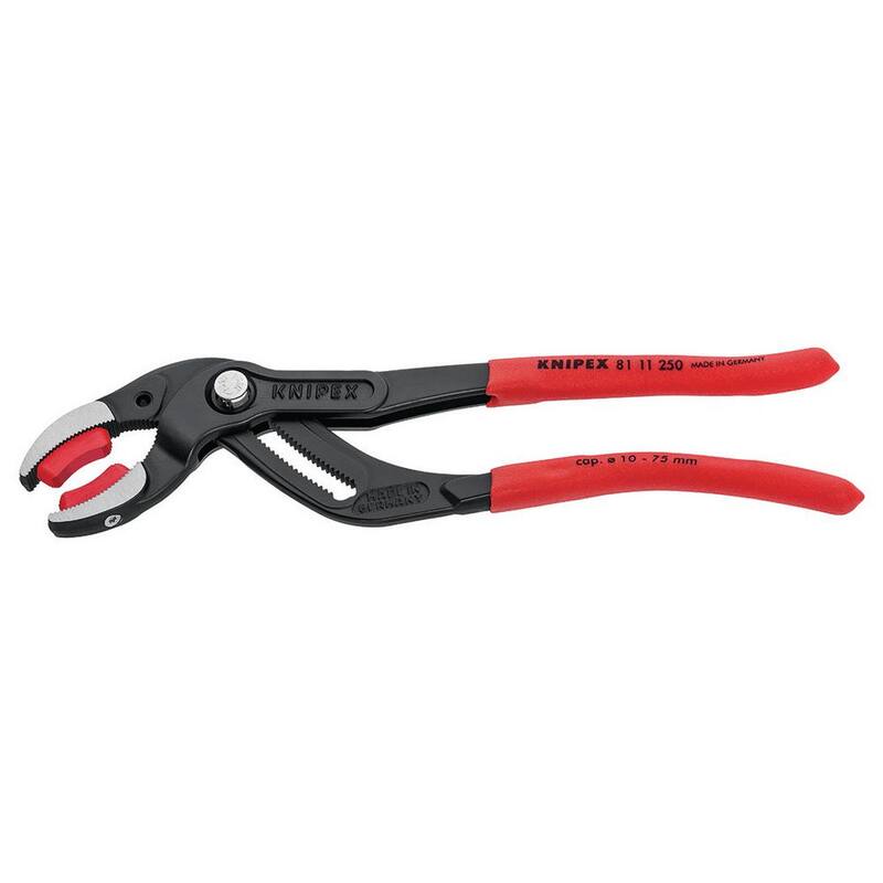 KNIPEX Connector Pliers With Plastic Jaw Inserts - 81 11 250