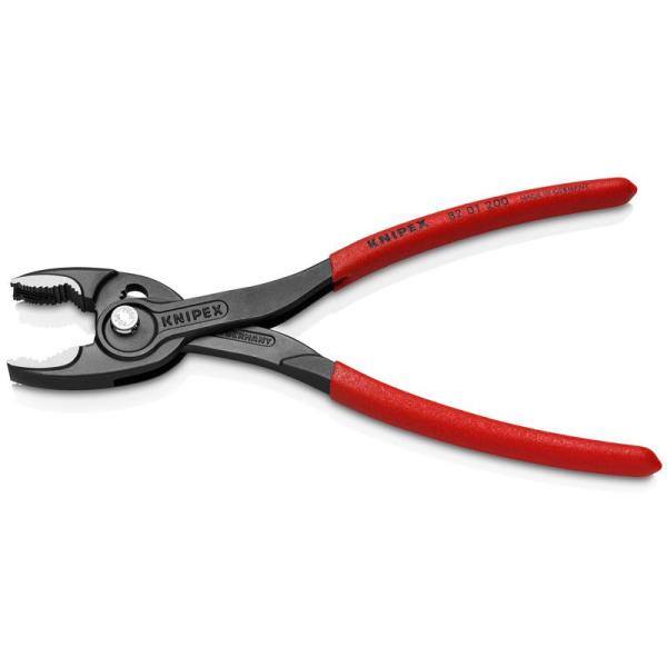 KNIPEX 8 in. TwinGrip Slip Joint Pliers - 82 01 200