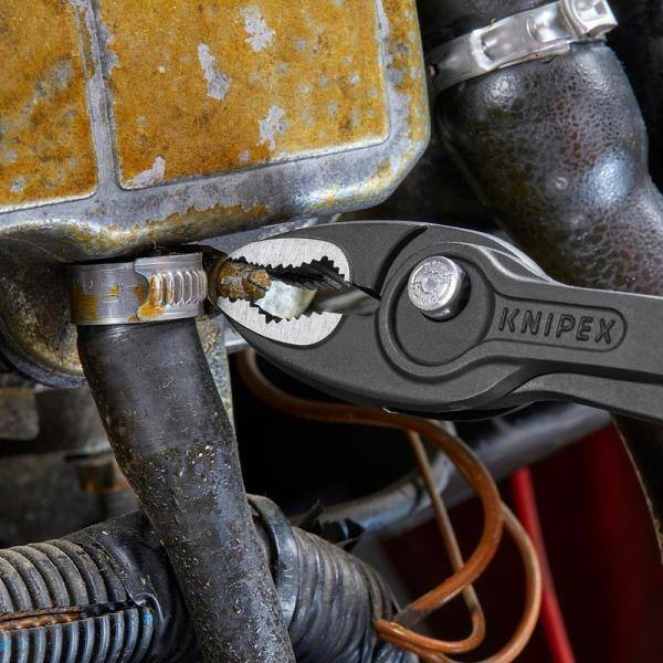 KNIPEX 8 in. TwinGrip Slip Joint Pliers - 82 01 200