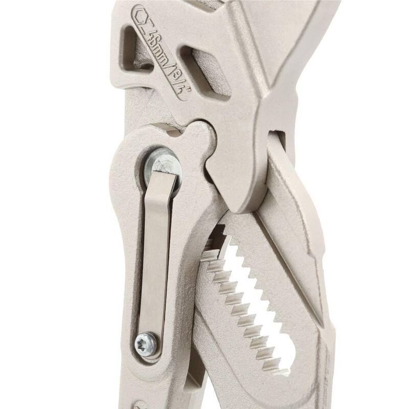 KNIPEX Heavy Duty Forged Steel 10 in. Pliers Wrench with Nickel Plating - 86 03 250