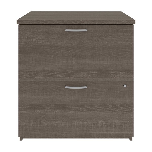 Bestar Bestar Universel 29W Lateral File Cabinet  in bark grey - 46630-1147
