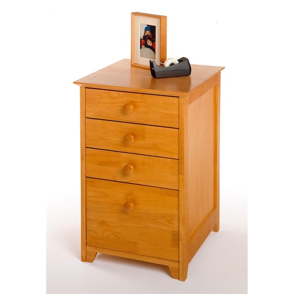 Winsome Honey Beechwood File Cabinet 4-Drawer - 99428