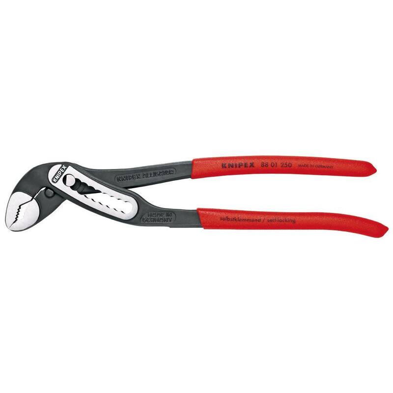 KNIPEX Heavy Duty Forged Steel 10 in. Alligator Water Pump Pliers with 61 HRC Teeth - 88 01 250
