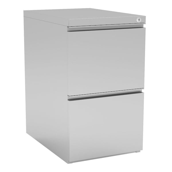 Officesource Metal Pedestals 2 Drawer Metal Dual File Pedestal - 22''D - OSCPSFFSI