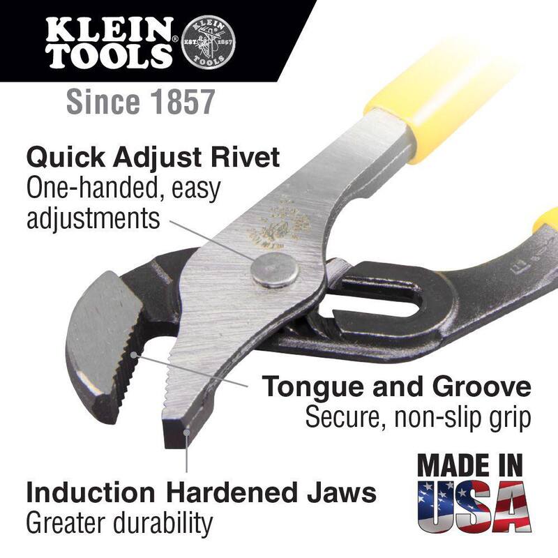 Klein Tools 10 in. Journeyman Pump Pliers - J502-10