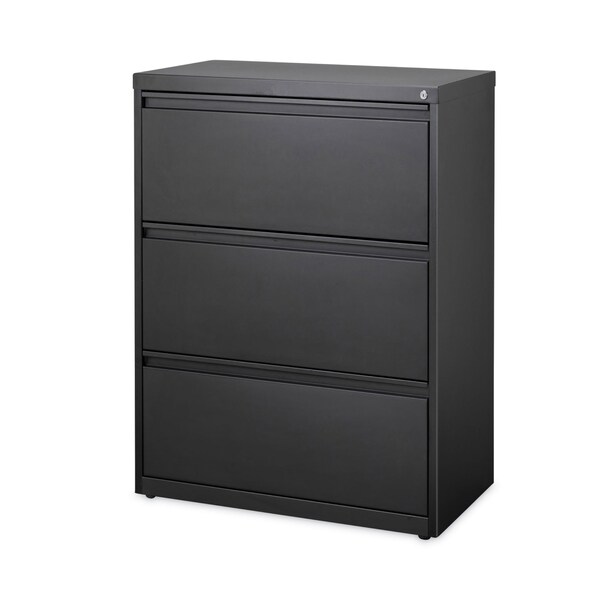 Hirsh Industries 30 in W 3 Drawer File Cabinets, Black, Legal; Letter; A4 - HLF3041BL