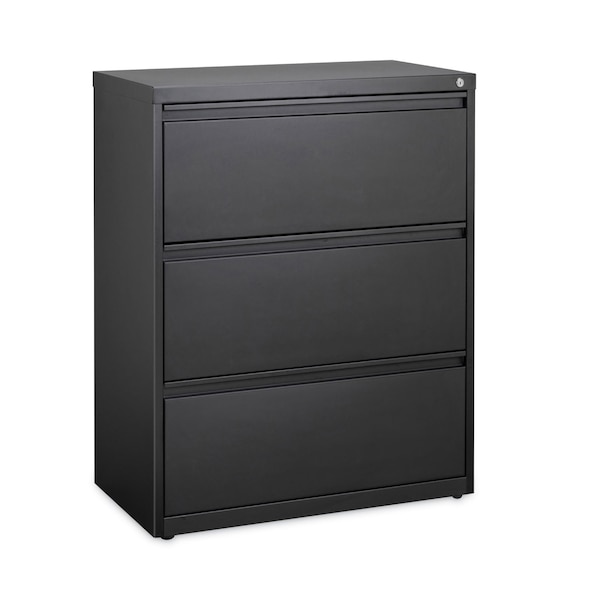 Hirsh Industries 30 in W 3 Drawer File Cabinets, Black, Legal; Letter; A4 - HLF3041BL