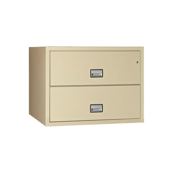 Phoenix Safe International Phoenix Safe Lateral 38" 2-Drawer Fire and Water Resistant File Cabinet, Putty - - LAT2W38P