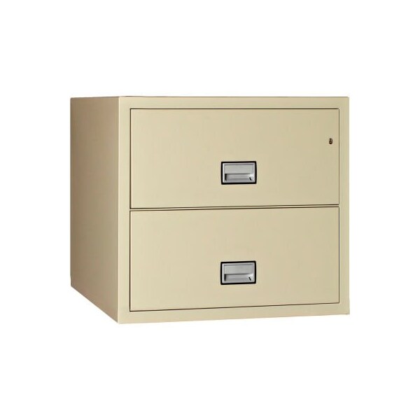 Phoenix Safe International Phoenix Safe Lateral 31" 2-Drawer Fire and Water Resistant File Cabinet, Putty - - LAT2W31P