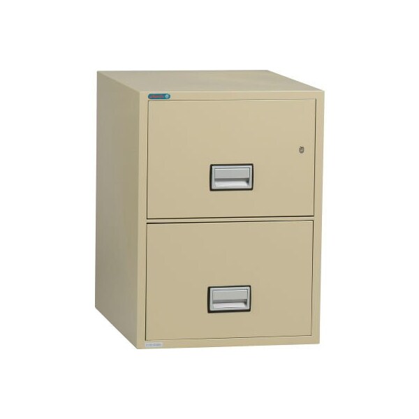 Phoenix Safe International Phoenix Safe Vertical 31" 2-Drawer Legal Fire and Water Resistant File Cabinet, Putty - - LGL2W31P