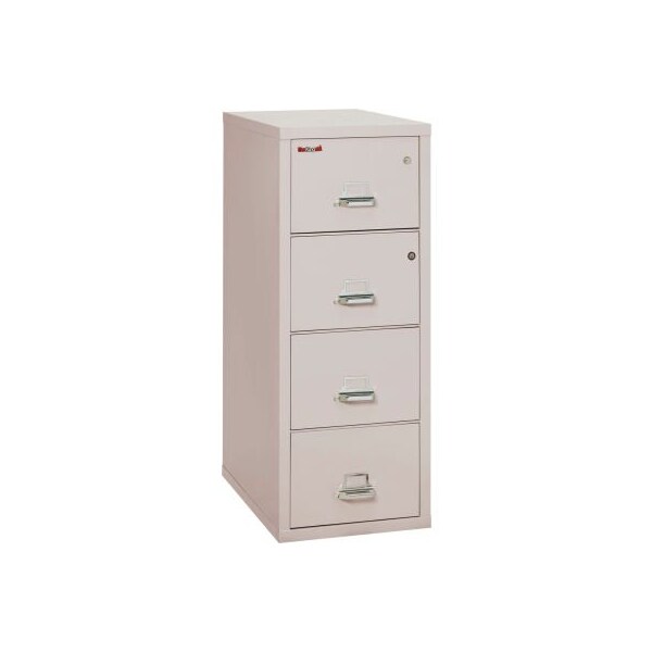 Fire King Fireking Fireproof 4 Drawer Vertical Safe-In-File Legal 20-13/16"Wx31-9/16"Dx52-3/4"H Platinum - 4-2131-CPLSF