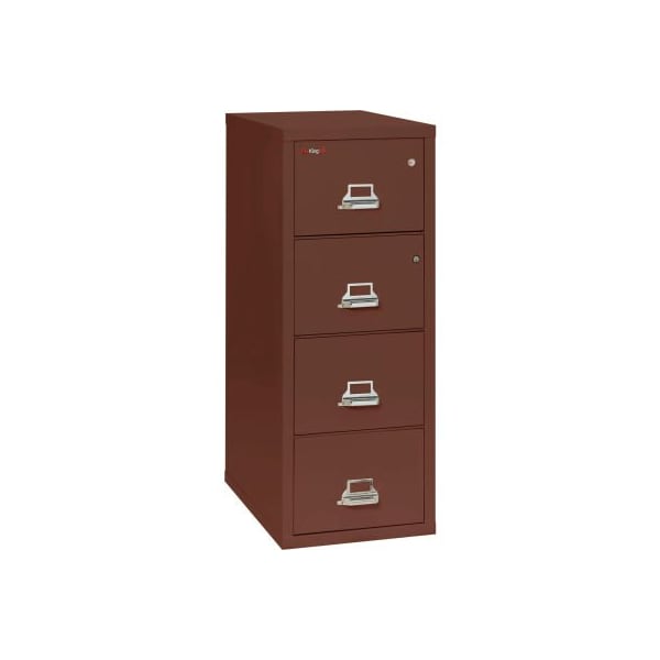 Fire King Fireking Fireproof 4 Drawer Vertical Safe-In-File Legal 20-13/16"Wx31-9/16"Dx52-3/4"H Brown - 4-2131-CBRSF