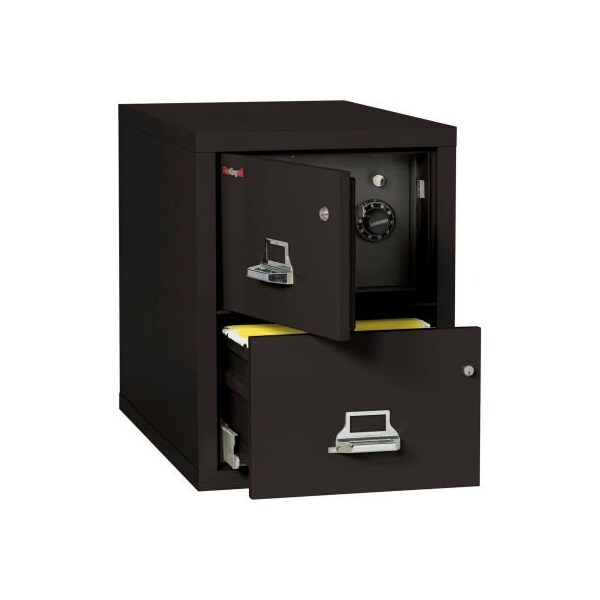 Fire King Fireking Fireproof 2 Drawer Vertical Safe-In-File Legal 20-13/16"Wx31-9/16"Dx27-3/4"H Black - 2-2131-CBLSF