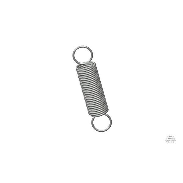Approved Vendor Extension Spring, O=1.125, L= 5.00, W= .105 - G609969217