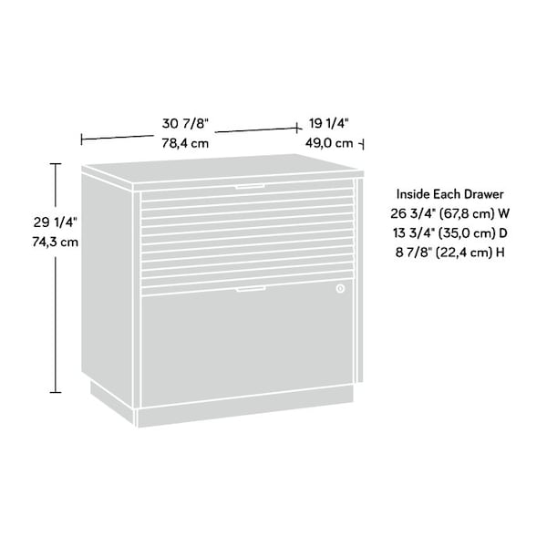 Sauder Englewood Lateral File Spm , Top features strong and lightweight 1 in. panel construction - 426908