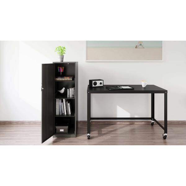 Space Solutions 14.25 in W SOHO Storage Cabinets, Charcoal - 22600