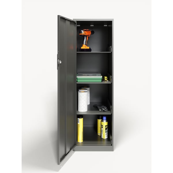 Space Solutions 14.25 in W SOHO Storage Cabinets, Charcoal - 22600