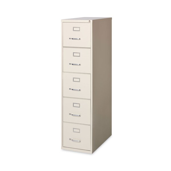 Hirsh Industries 15 in W 5 Drawer File Cabinets, Putty, Letter - HVF1562PY