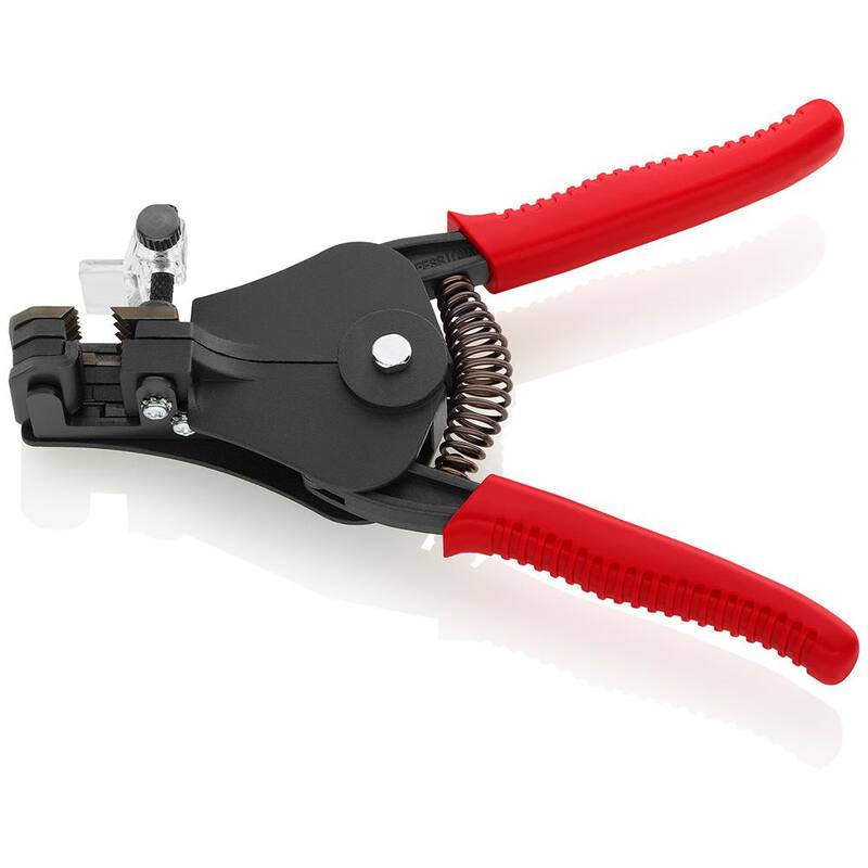 KNIPEX 7-1/4 in. Automatic Wire Stripper with Adapted Blades - 12 11 180