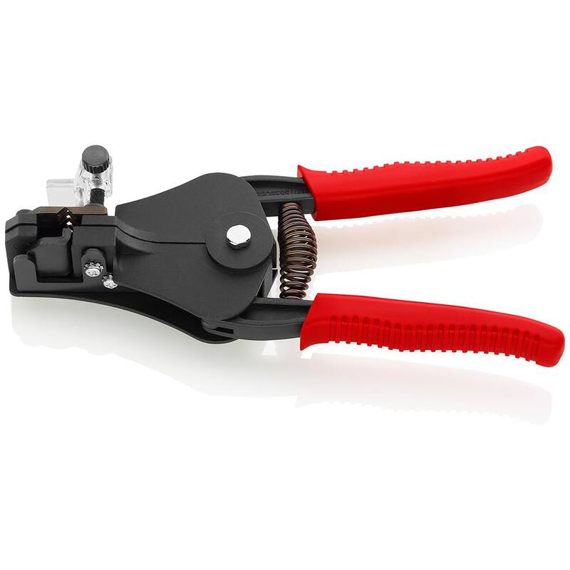 KNIPEX 7-1/4 in. Automatic Wire Stripper with Adapted Blades - 12 11 180