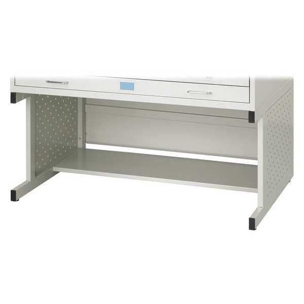 Safco 46-1/4" W High Base for Flate File Medium, Light Gray - 4974LG