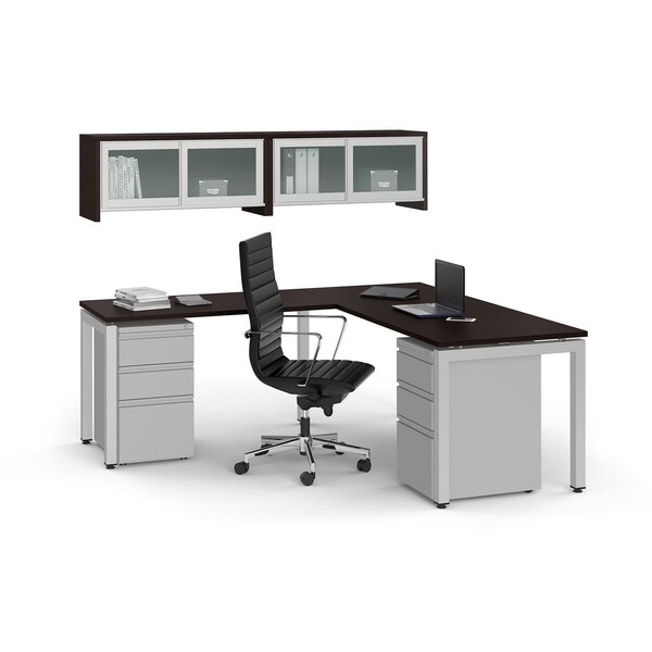 Officesource Metal Pedestals 3 Drawer Metal File and Dual Box Pedestal - 22''D - OSCPSBBFSI