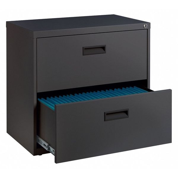 Space Solutions 30" W 2 Drawer File Cabinet, Charcoal, Letter/Legal - 20228