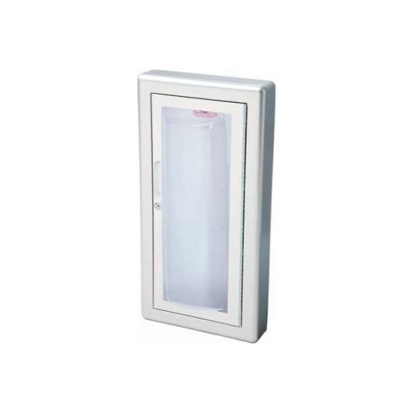 Activar Construction Products Group Activar Inc. Alum. Fire Ext. Cabinet, Clear Acrylic Bubble Window, Semi-Recessed, Saf-T-Lok, 3" Trim - 1527G25FX